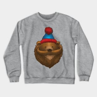 The Mustache Bear Crewneck Sweatshirt